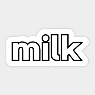 Halloween Costume Shirt MILK Sticker